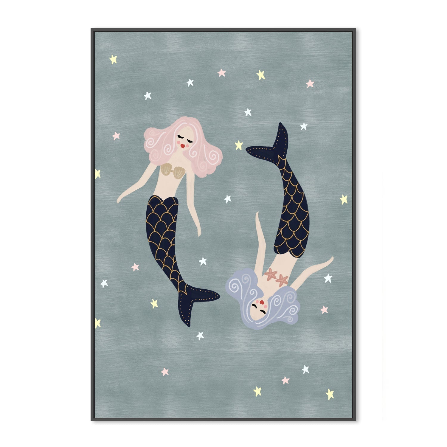 wall-art-print-canvas-poster-framed-Light Mermaids , By Leah Straatsma-3