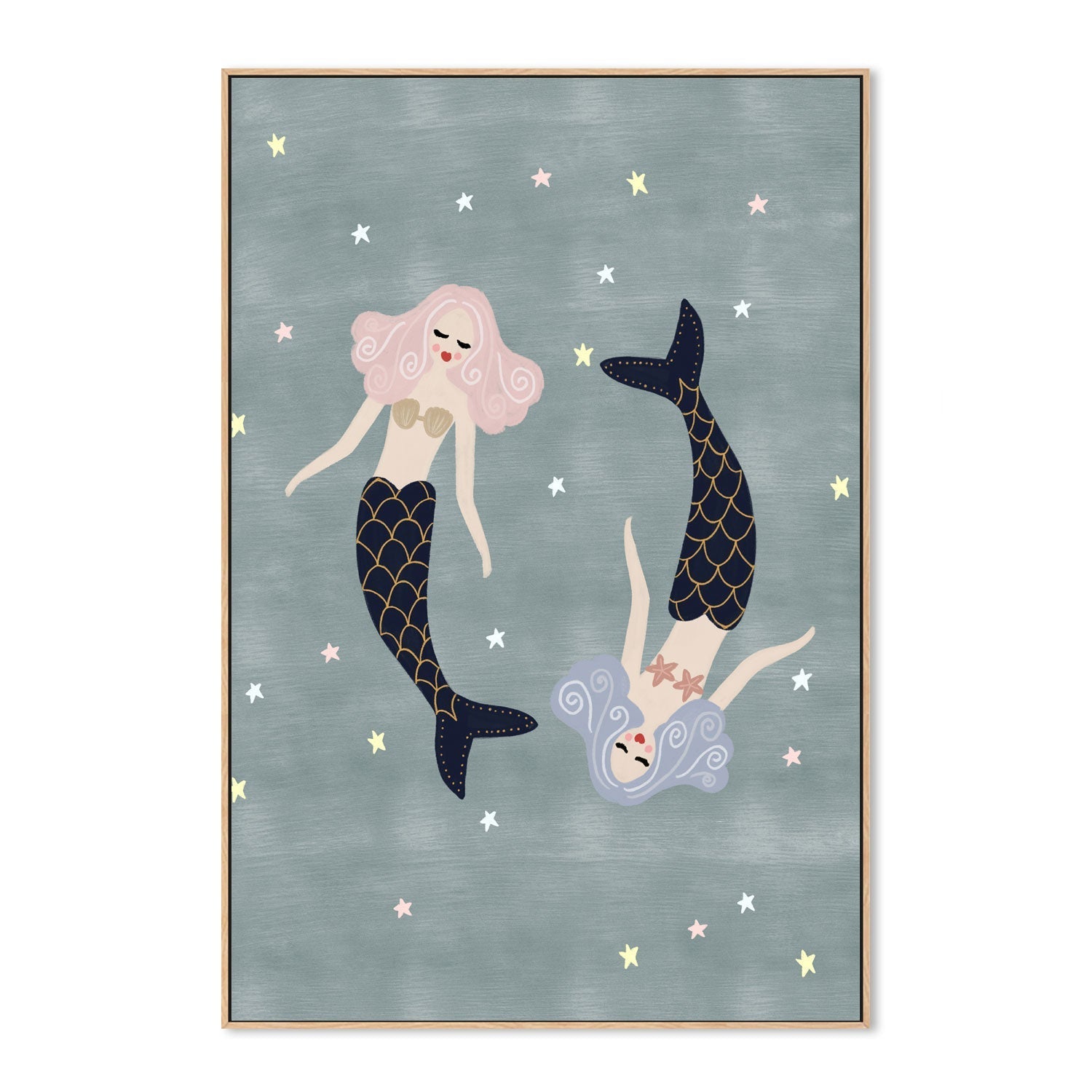 wall-art-print-canvas-poster-framed-Light Mermaids , By Leah Straatsma-4