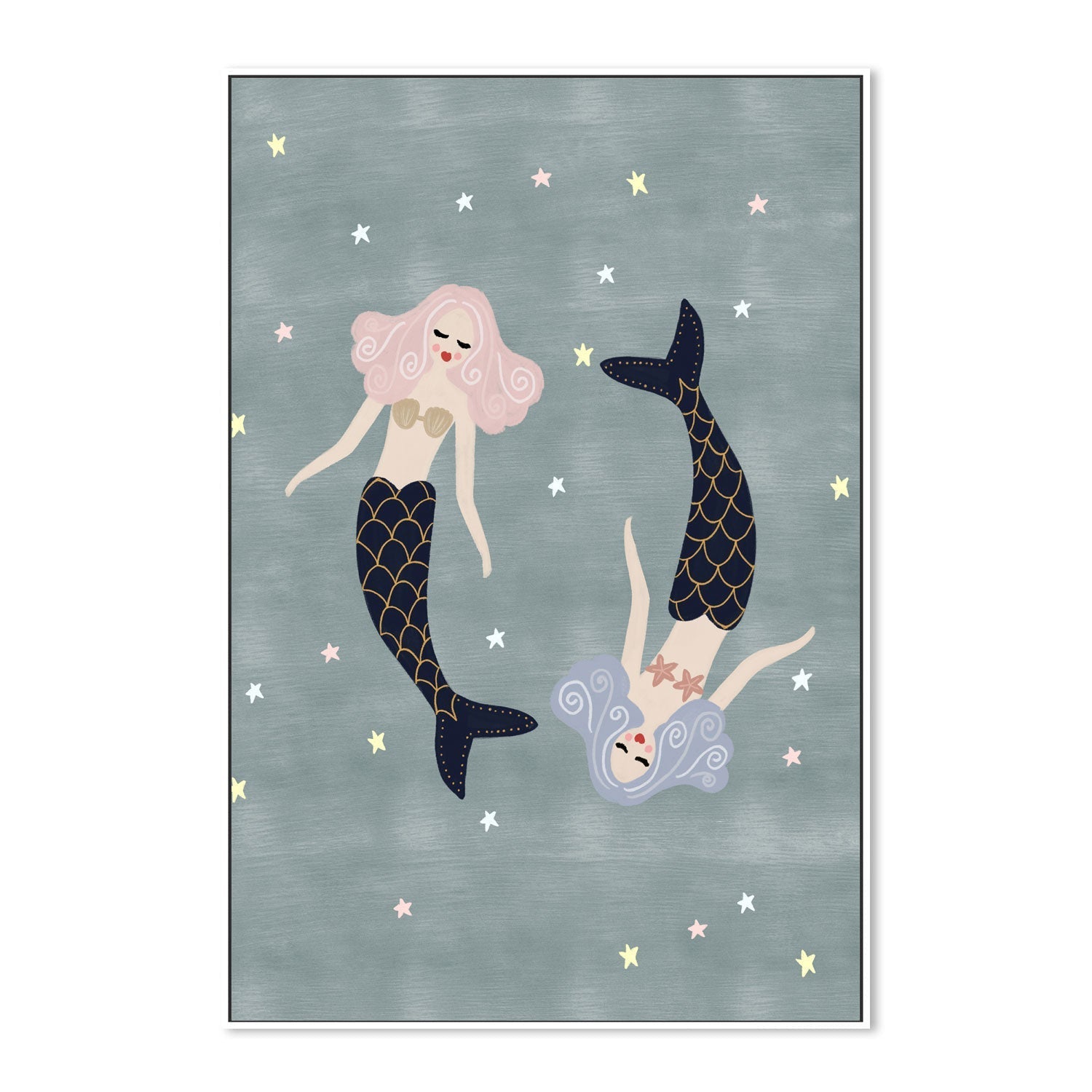 wall-art-print-canvas-poster-framed-Light Mermaids , By Leah Straatsma-5