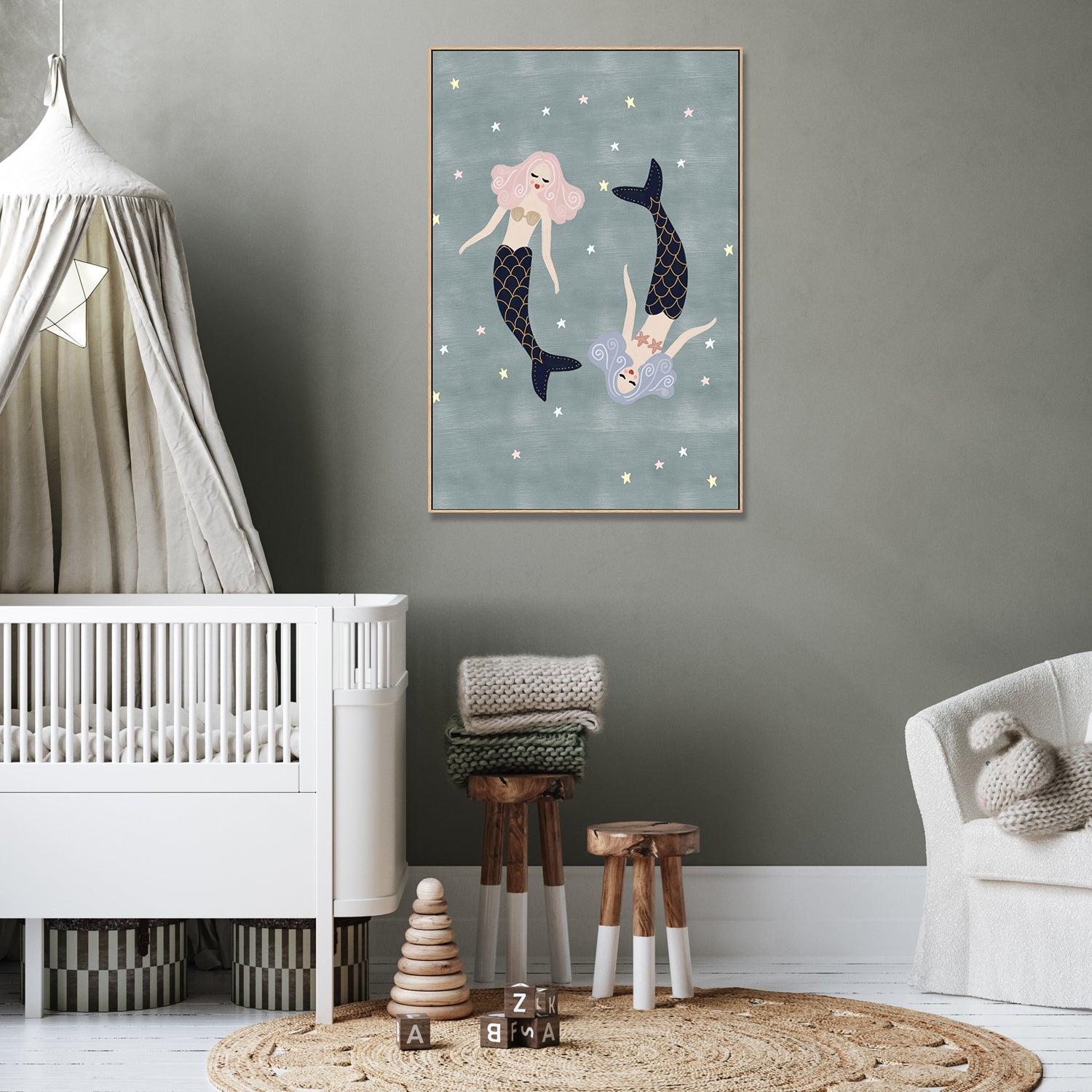 wall-art-print-canvas-poster-framed-Light Mermaids , By Leah Straatsma-7