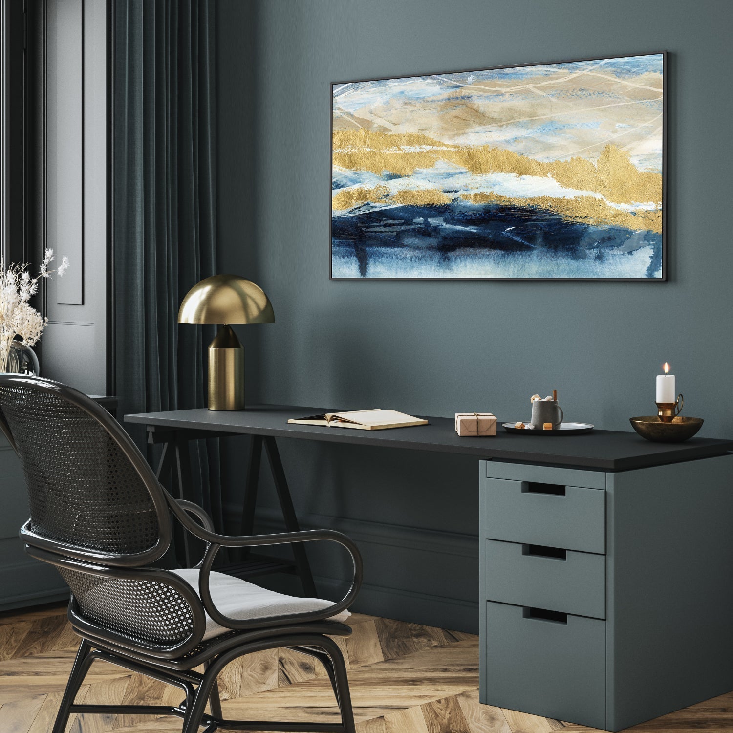 wall-art-print-canvas-poster-framed-Like A Storm, Style C , By Nina Blue-7