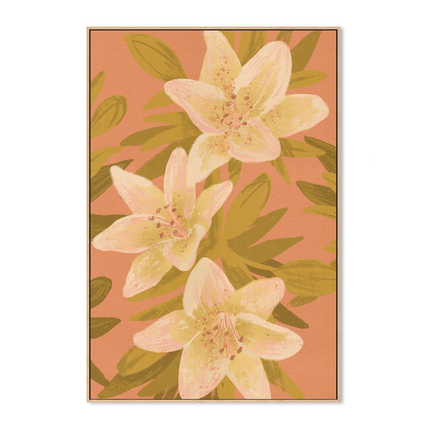 wall-art-print-canvas-poster-framed-Lilies-4
