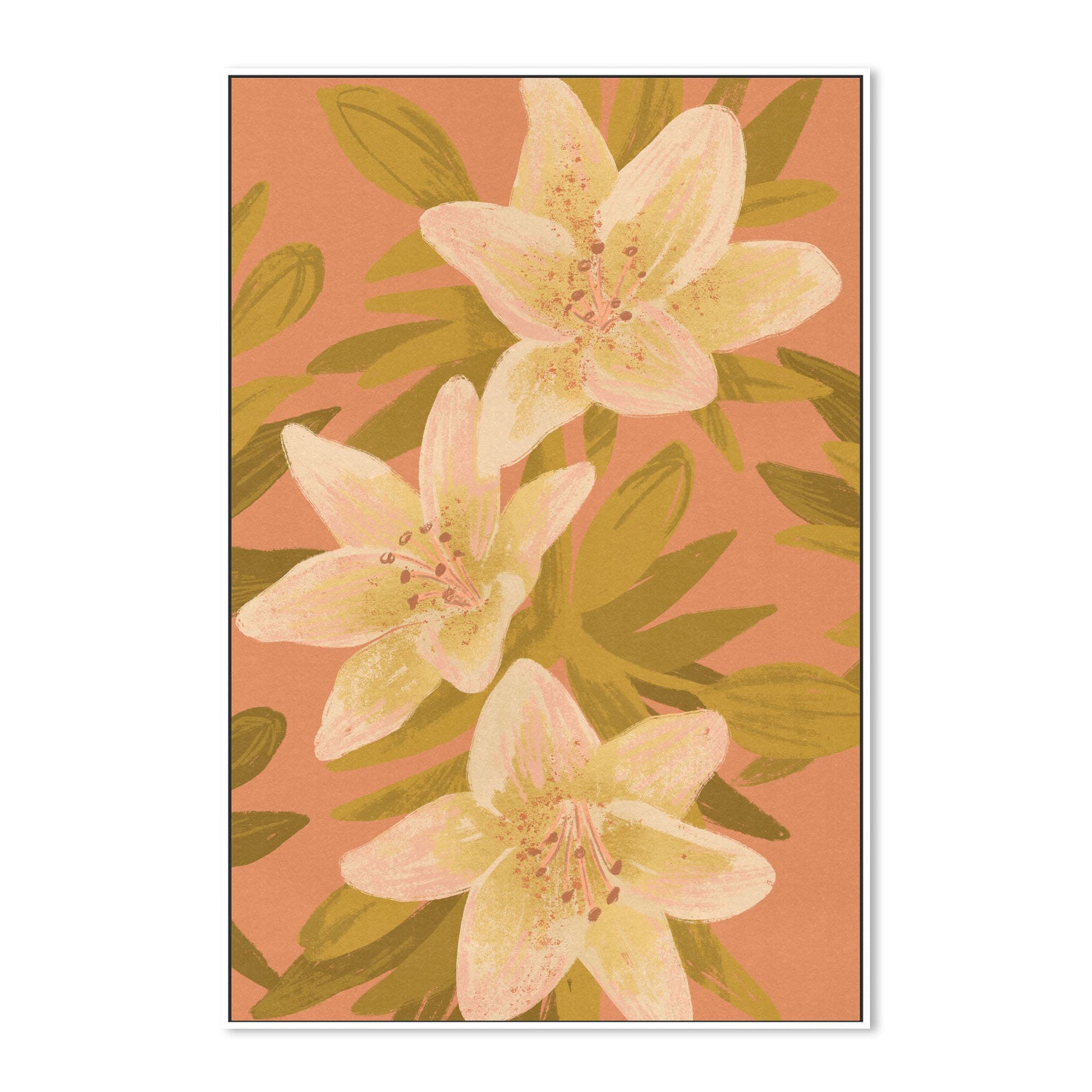 wall-art-print-canvas-poster-framed-Lilies-5
