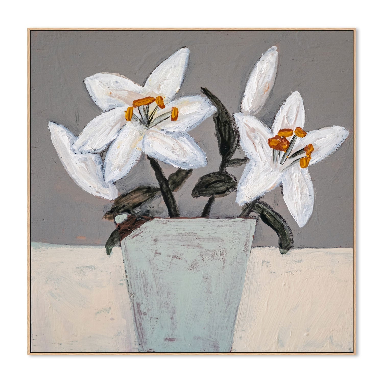 wall-art-print-canvas-poster-framed-Lilies , By Louise O'hara-4