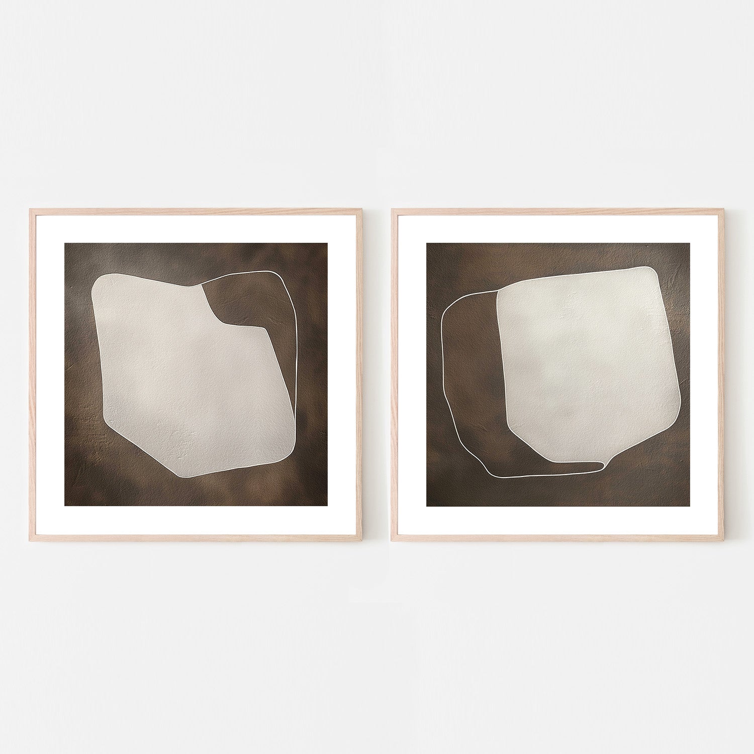 wall-art-print-canvas-poster-framed-Line And Shape, Style A & B, Set Of 2 , By Alma-6