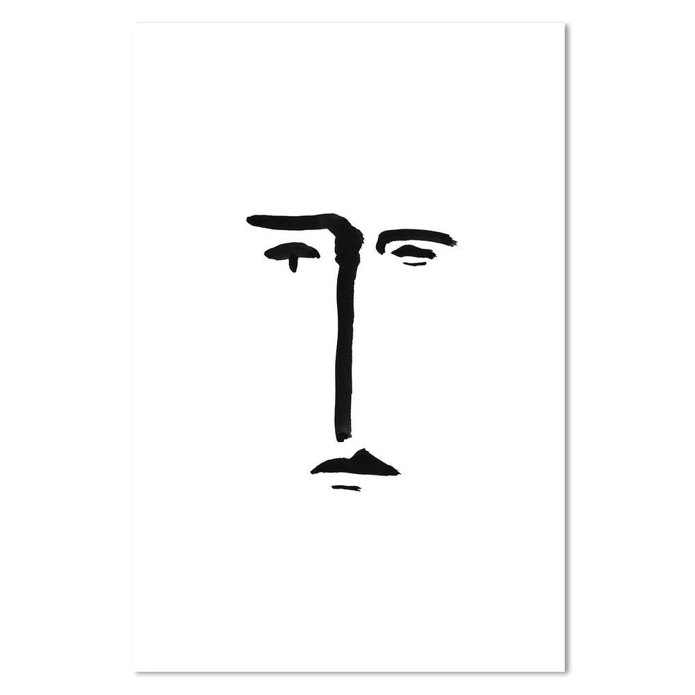 wall-art-print-canvas-poster-framed-Line Face-by-Danushka Abeygoda-Gioia Wall Art