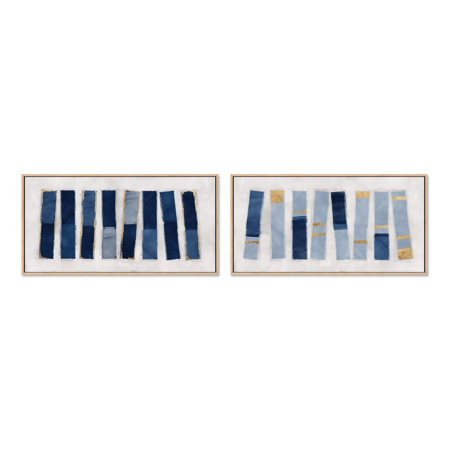 wall-art-print-canvas-poster-framed-Lined Up, Style A & B, Set Of 2 , By Oliver Tabby-4