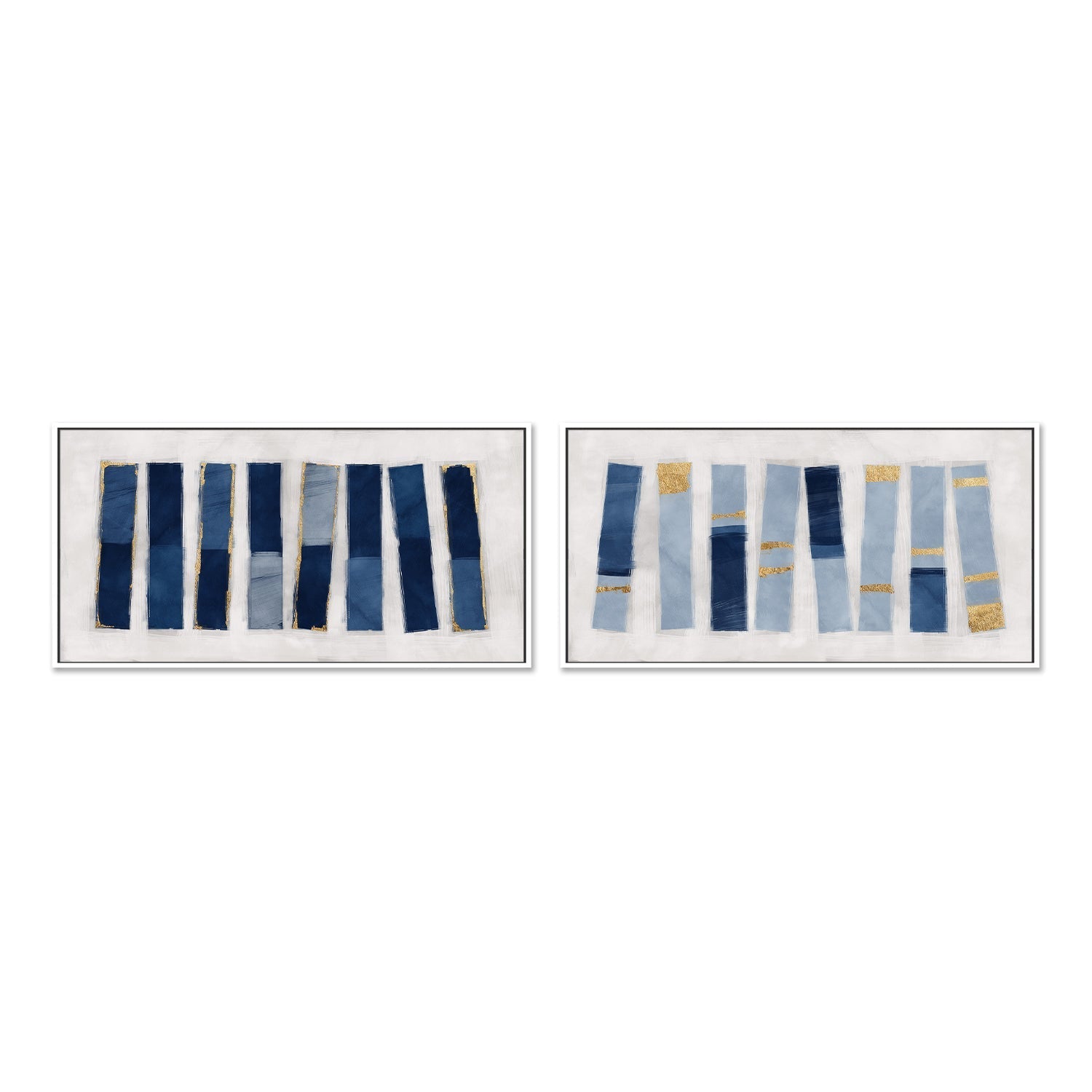 wall-art-print-canvas-poster-framed-Lined Up, Style A & B, Set Of 2 , By Oliver Tabby-5