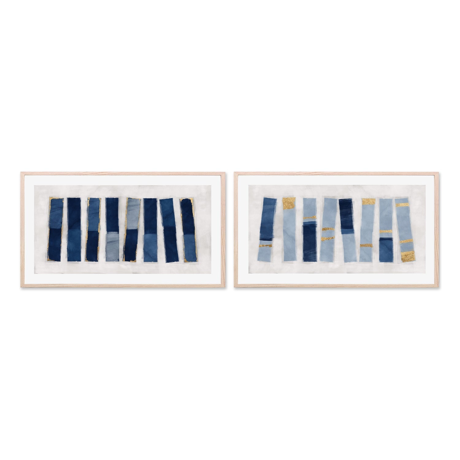 wall-art-print-canvas-poster-framed-Lined Up, Style A & B, Set Of 2 , By Oliver Tabby-6