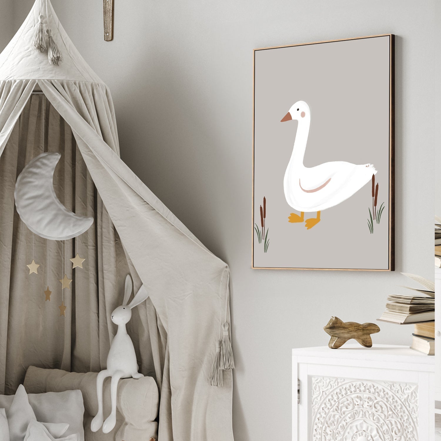 wall-art-print-canvas-poster-framed-Little Goose , By Menina Lisboa-2