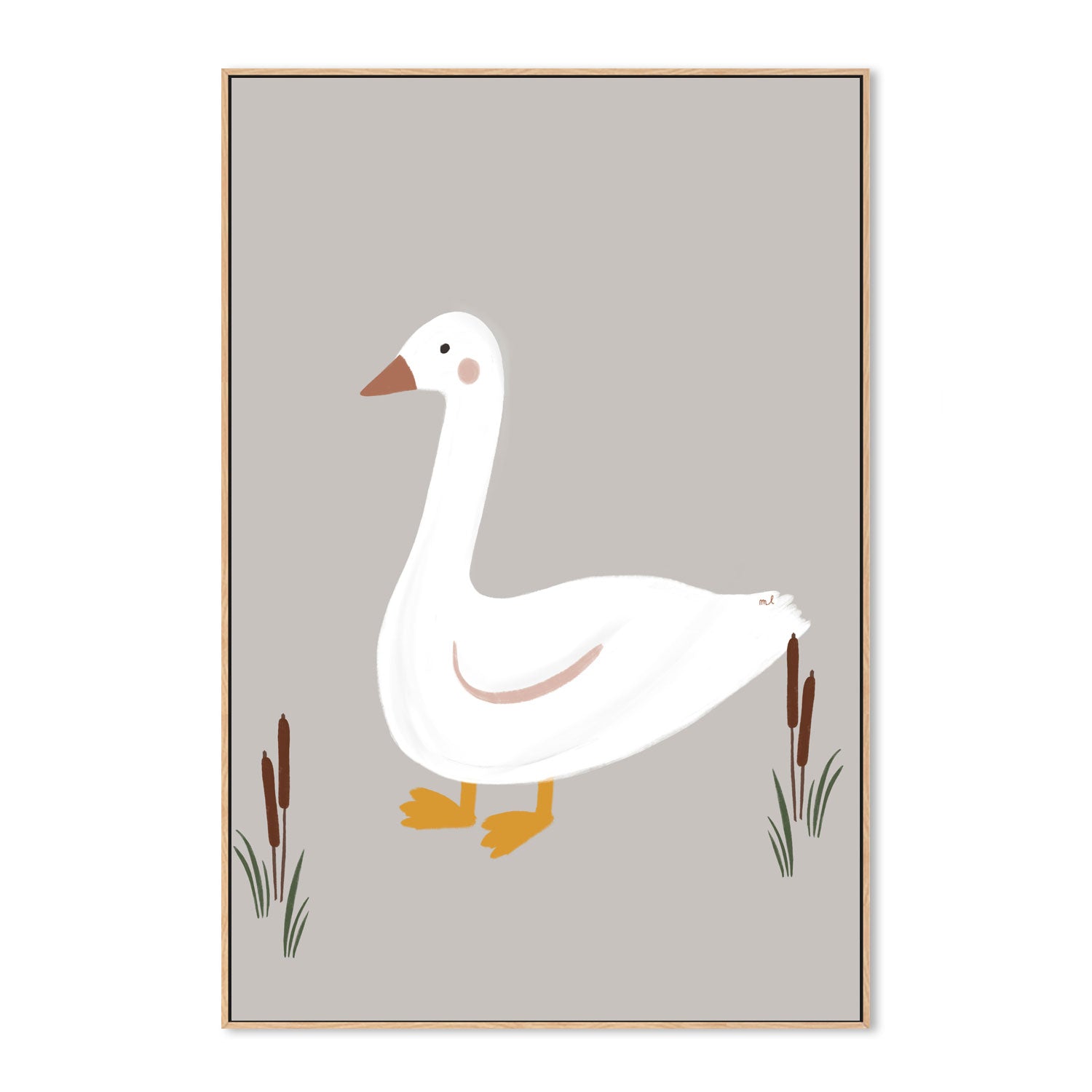 wall-art-print-canvas-poster-framed-Little Goose , By Menina Lisboa-4