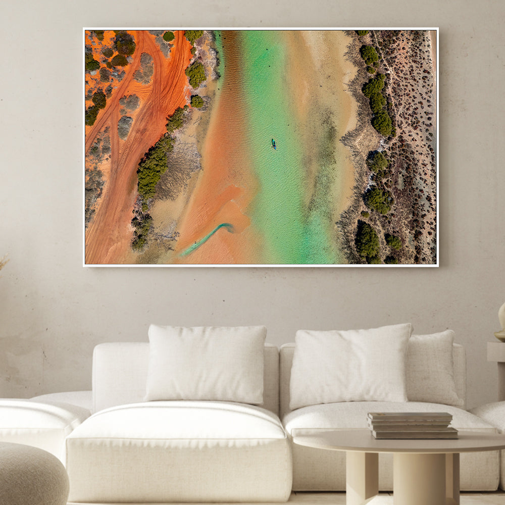 wall-art-print-canvas-poster-framed-Little Lagoon, Shark Bay, Style A , By Maddison Harris-2