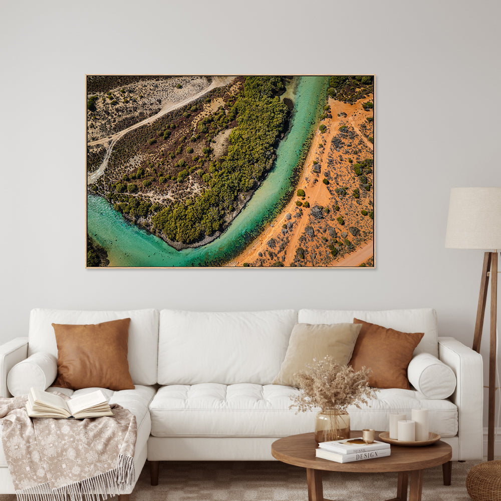 wall-art-print-canvas-poster-framed-Little Lagoon, Shark Bay, Style B , By Maddison Harris-2