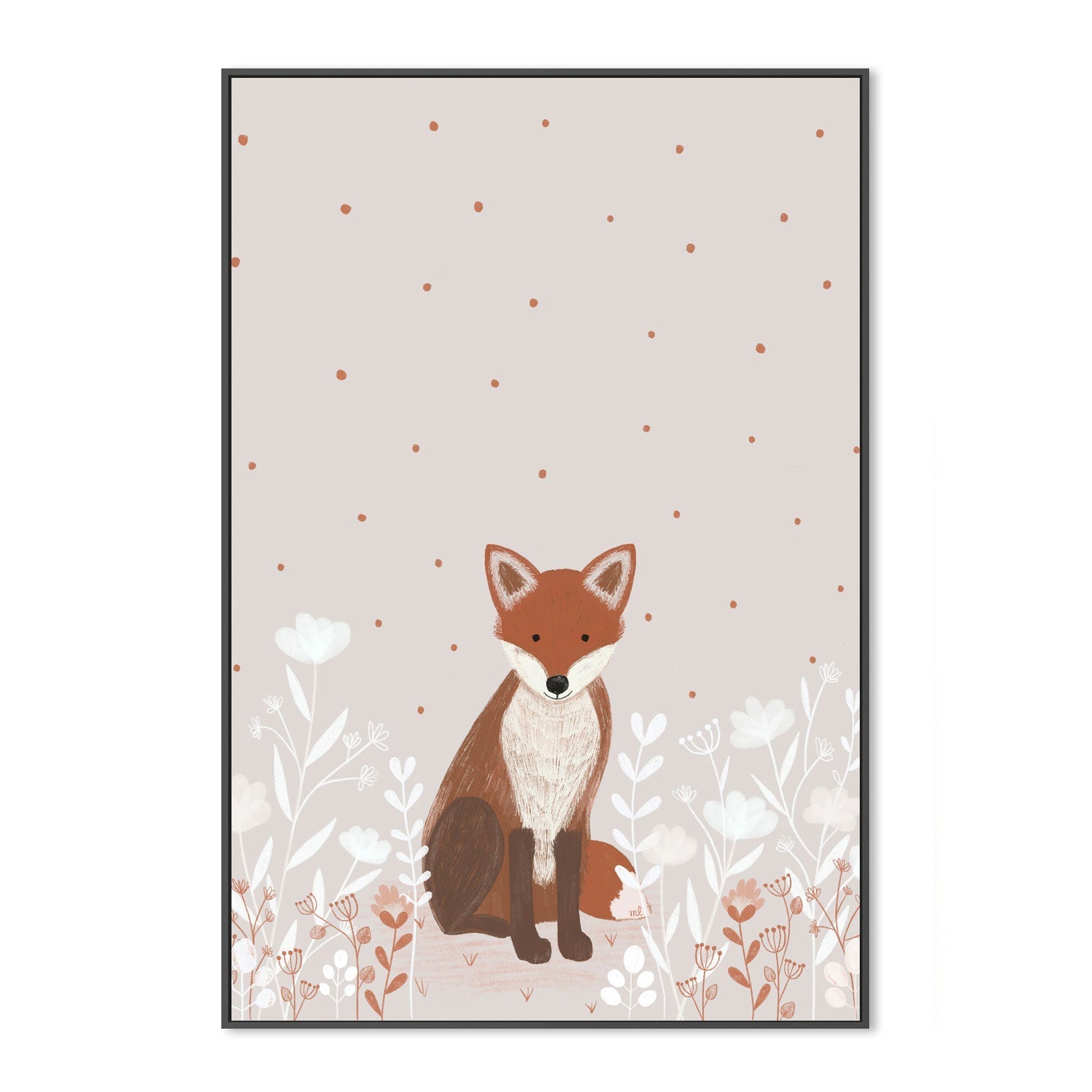 wall-art-print-canvas-poster-framed-Little Red Fox , By Menina Lisboa-3
