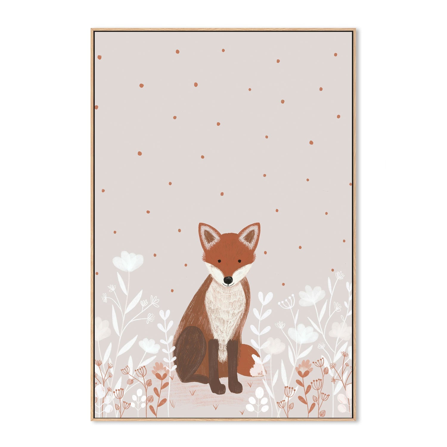 wall-art-print-canvas-poster-framed-Little Red Fox , By Menina Lisboa-4