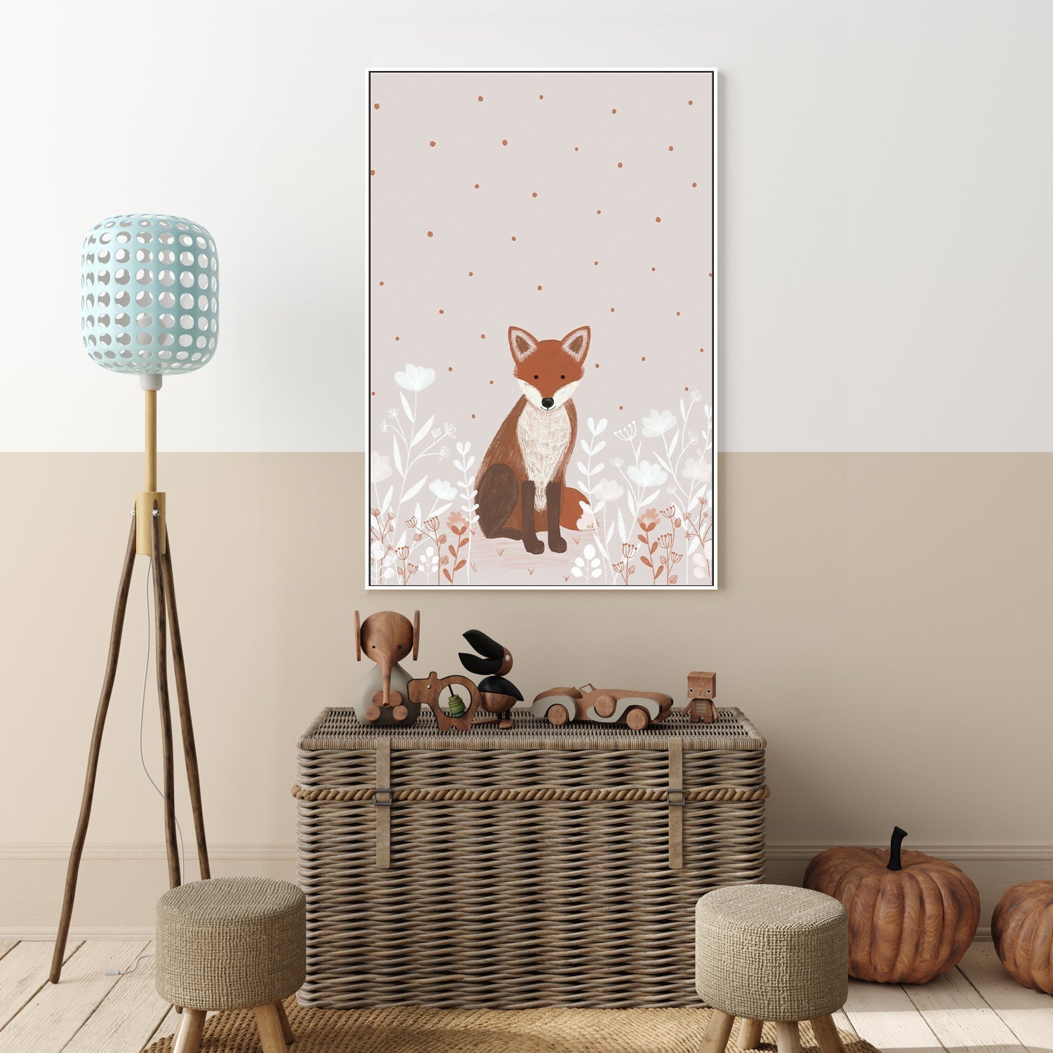 wall-art-print-canvas-poster-framed-Little Red Fox , By Menina Lisboa-7