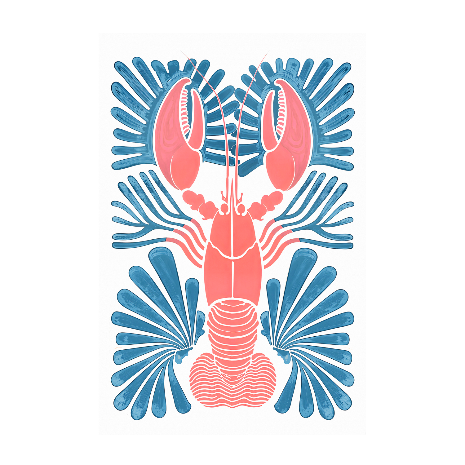 wall-art-print-canvas-poster-framed-Lobster , By Lady Hana-1