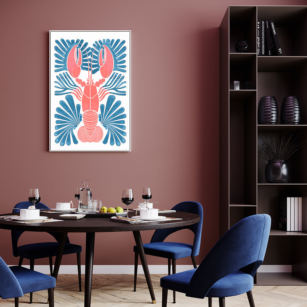 wall-art-print-canvas-poster-framed-Lobster , By Lady Hana-7