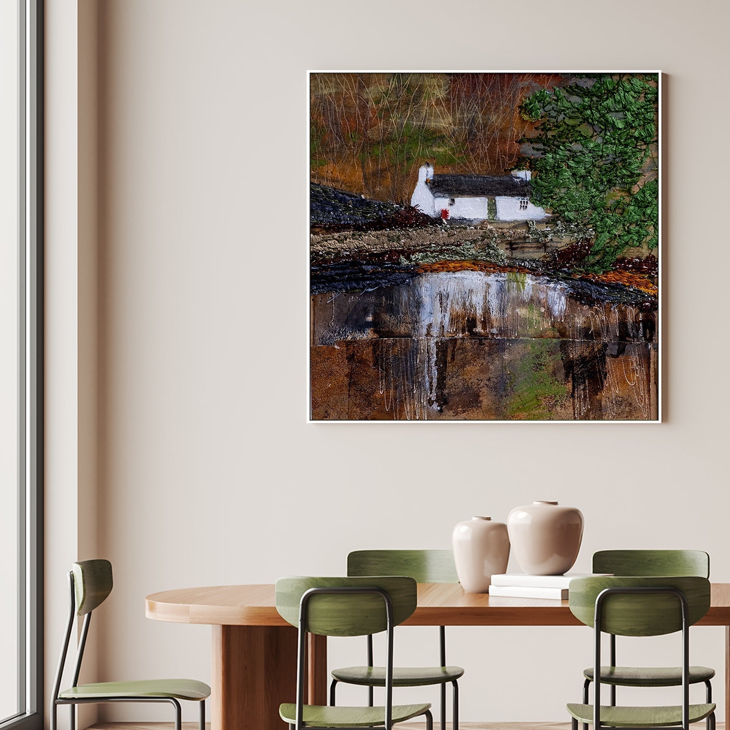 wall-art-print-canvas-poster-framed-Loch Eilein Large , By Louise O’Hara-2
