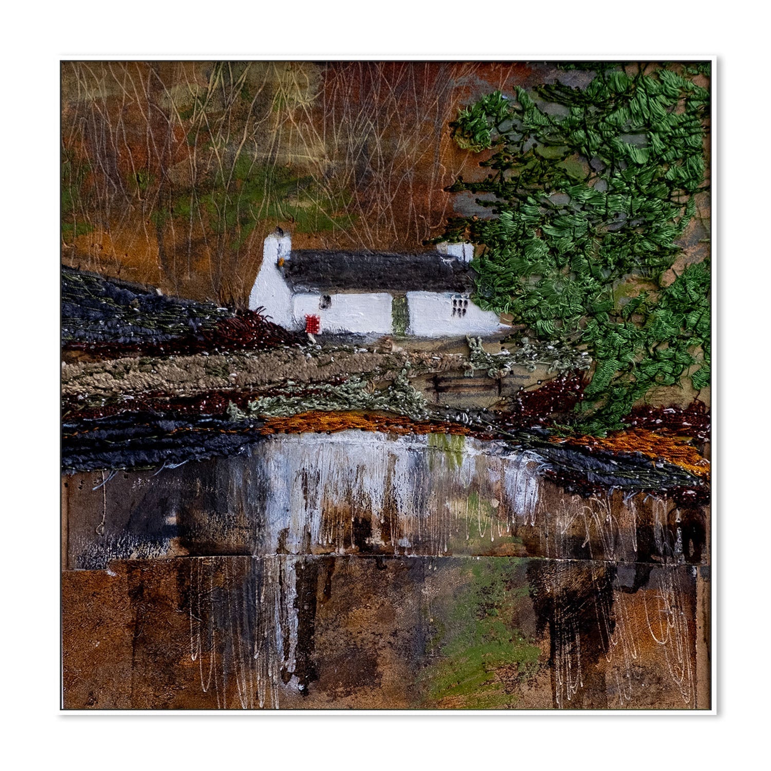 wall-art-print-canvas-poster-framed-Loch Eilein Large , By Louise O’Hara-5