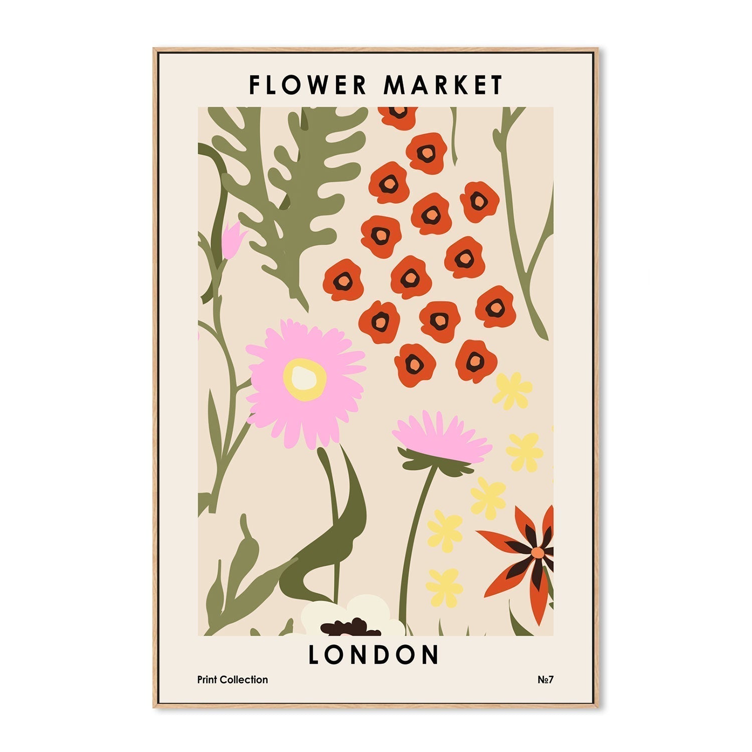 wall-art-print-canvas-poster-framed-London Flower Market-GIOIA-WALL-ART