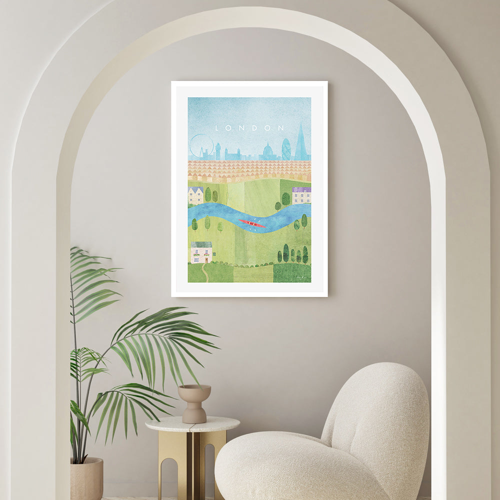 wall-art-print-canvas-poster-framed-London Summer , By Henry Rivers-GIOIA-WALL-ART