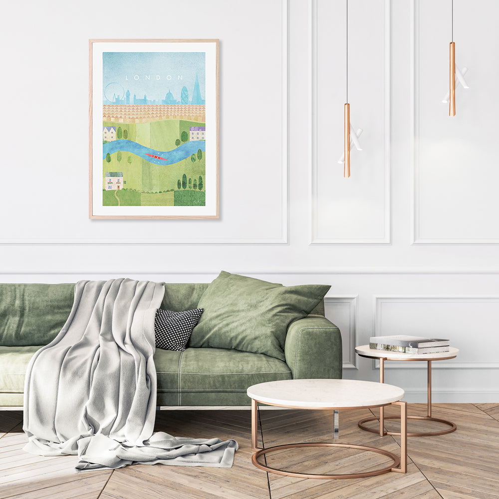 wall-art-print-canvas-poster-framed-London Summer , By Henry Rivers-GIOIA-WALL-ART