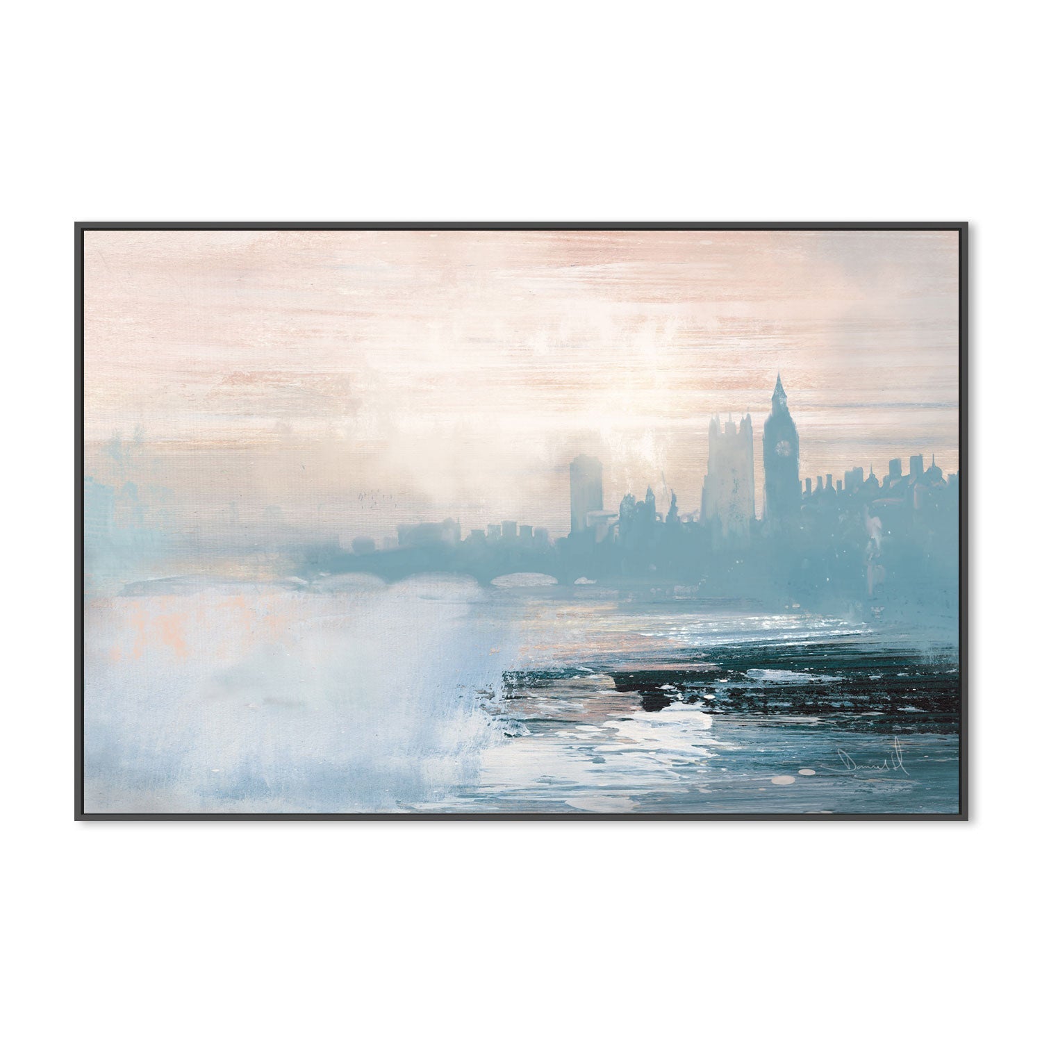 wall-art-print-canvas-poster-framed-London View-by-Dan Hobday-Gioia Wall Art