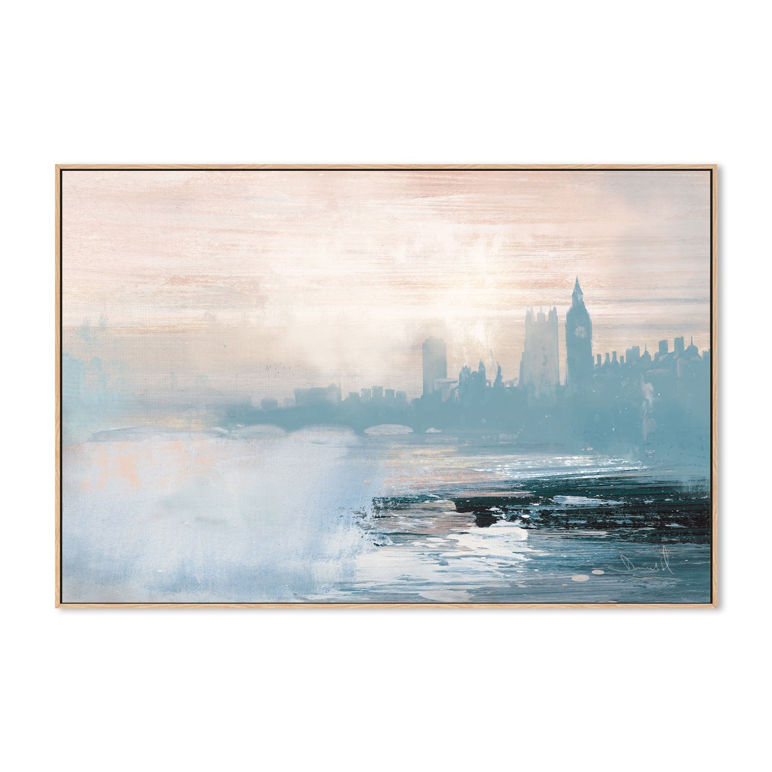 wall-art-print-canvas-poster-framed-London View-by-Dan Hobday-Gioia Wall Art