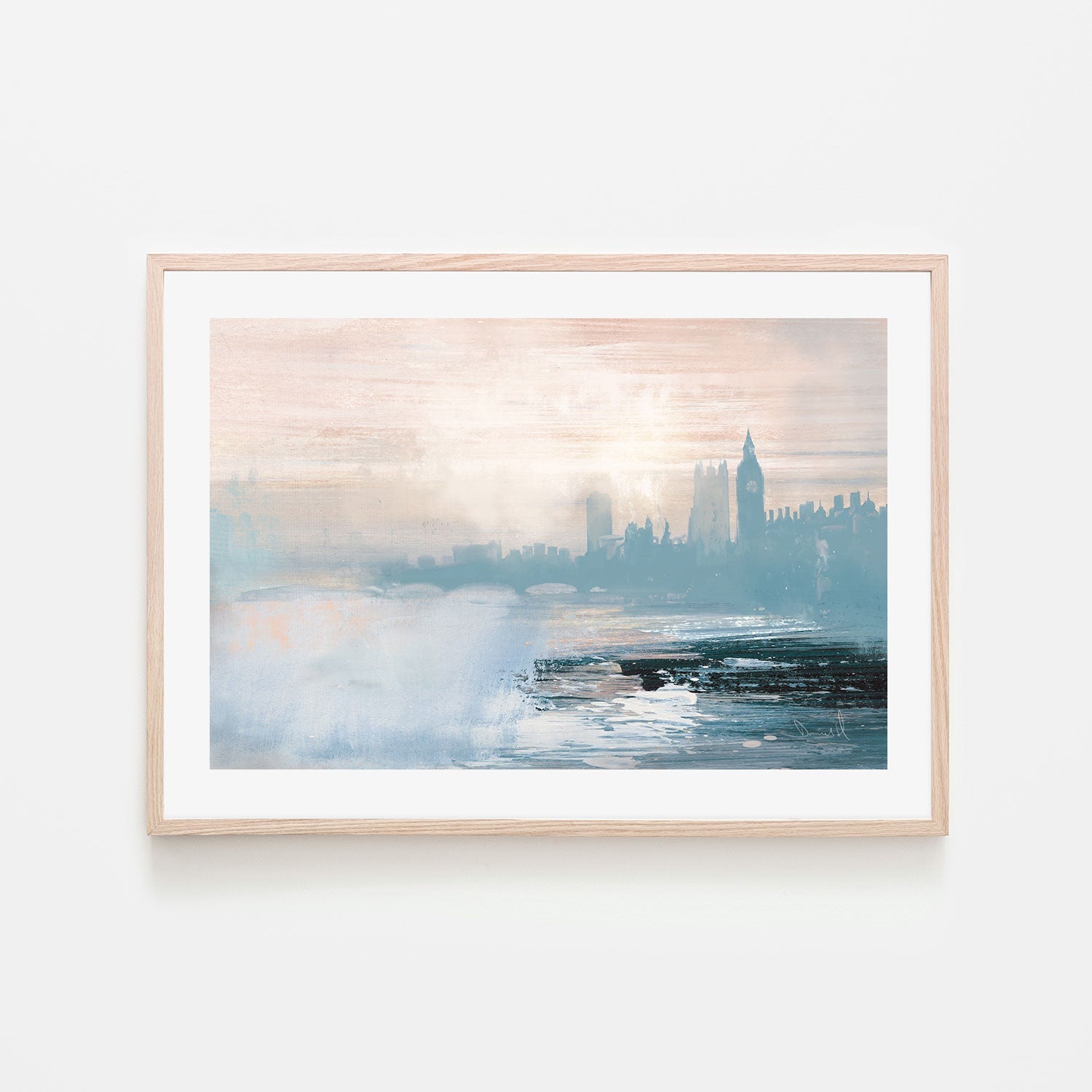 wall-art-print-canvas-poster-framed-London View-by-Dan Hobday-Gioia Wall Art