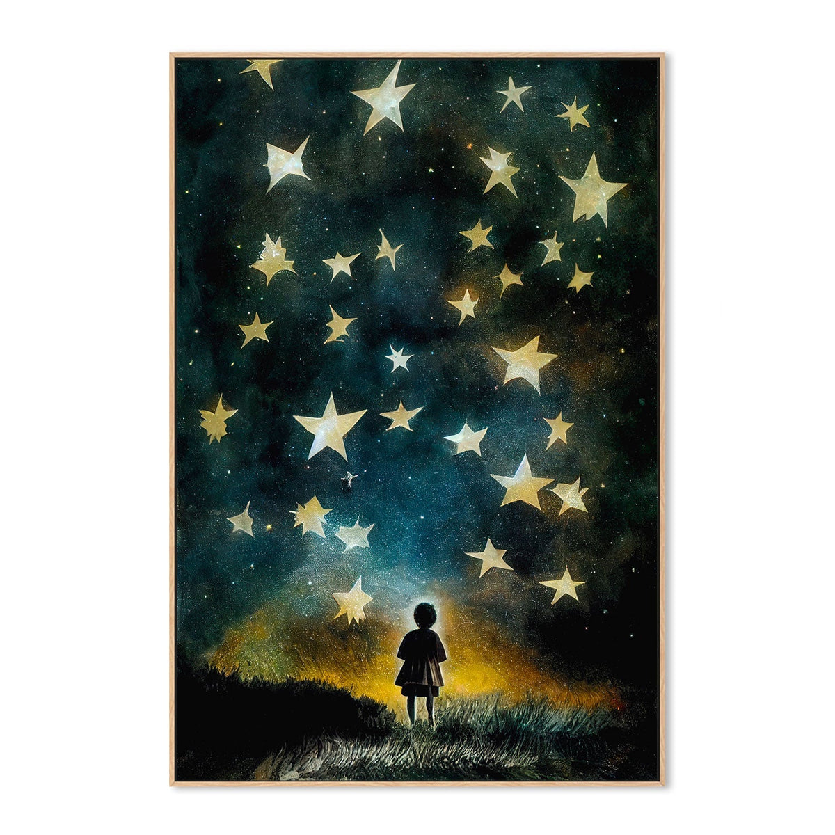 wall-art-print-canvas-poster-framed-Look To The Stars , By Treechild-GIOIA-WALL-ART