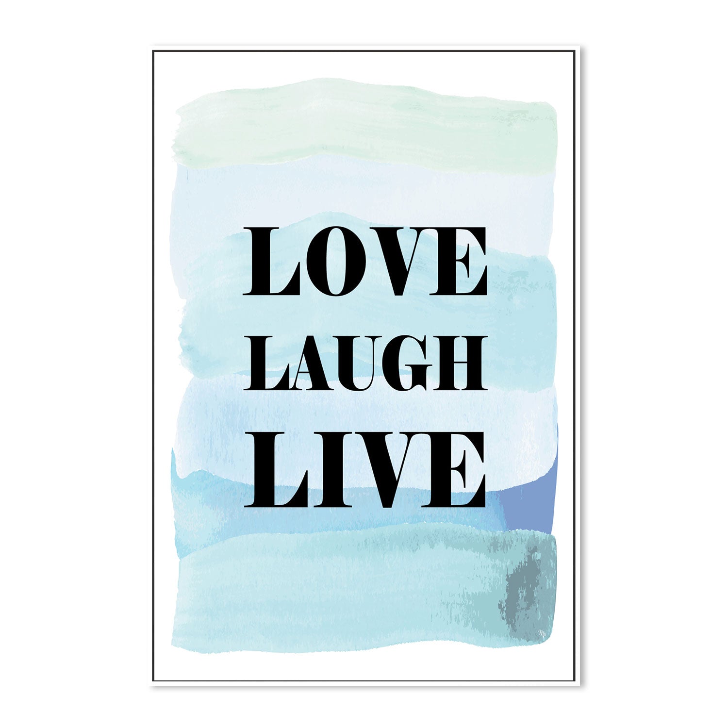 wall-art-print-canvas-poster-framed-Love, Laugh And Live-GIOIA-WALL-ART
