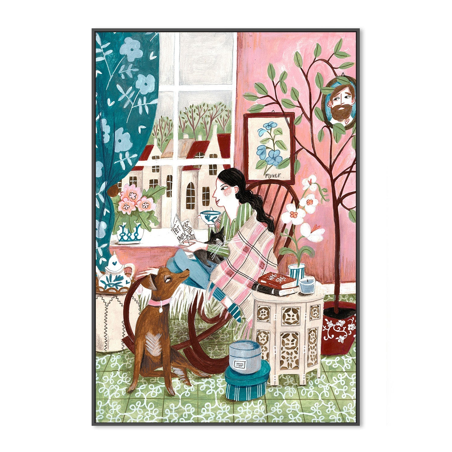 wall-art-print-canvas-poster-framed-Love of reading-3