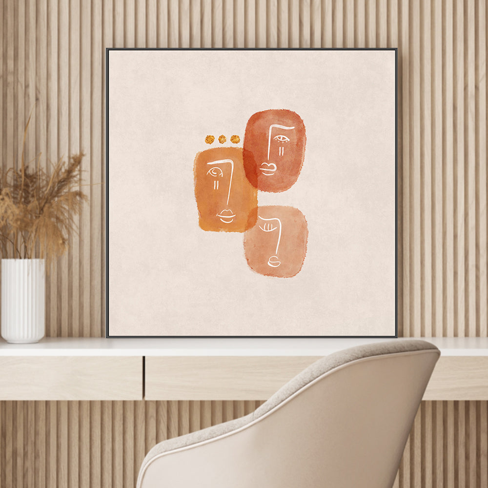 wall-art-print-canvas-poster-framed-Love Triangle , By Emel Tunaboylu-GIOIA-WALL-ART