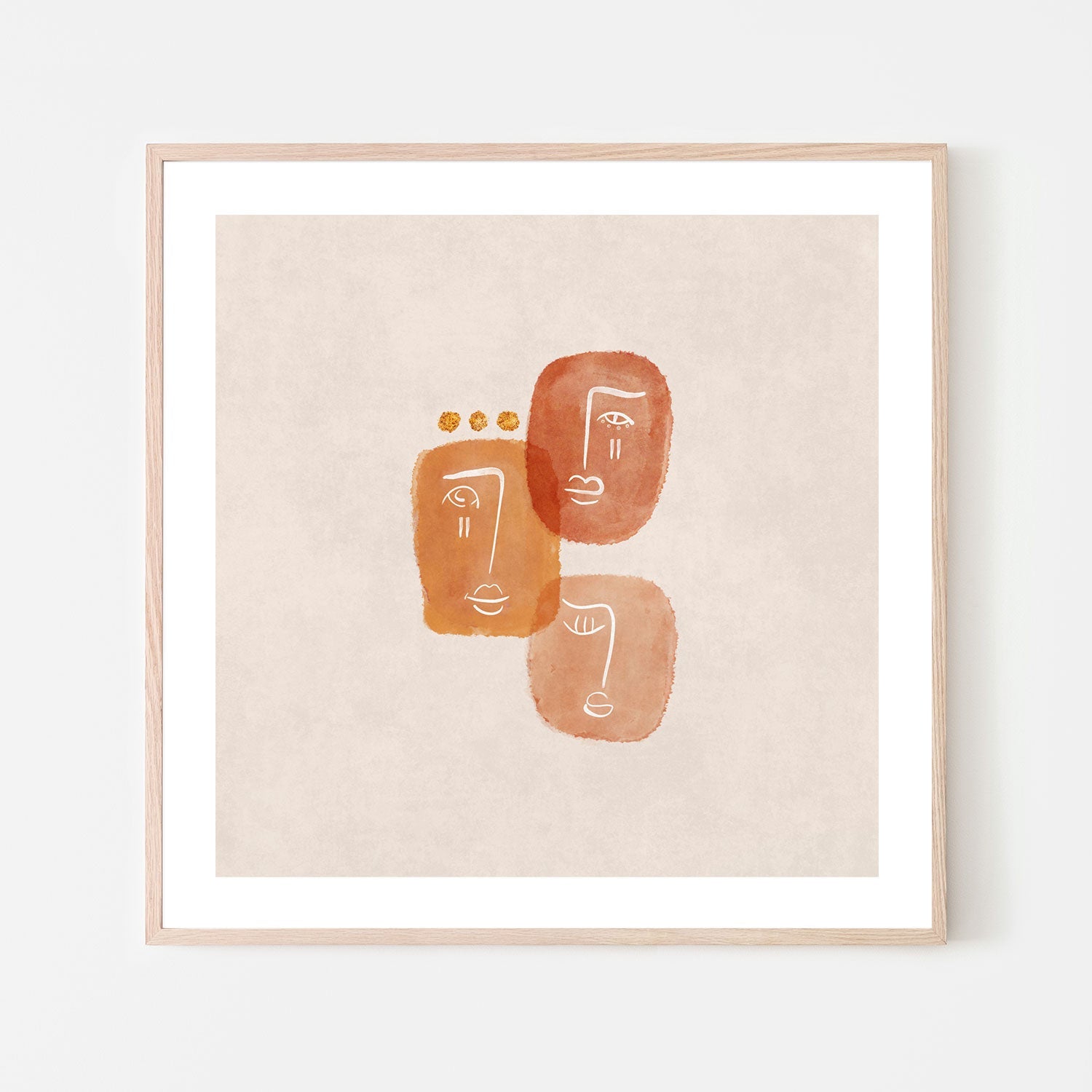 wall-art-print-canvas-poster-framed-Love Triangle , By Emel Tunaboylu-GIOIA-WALL-ART