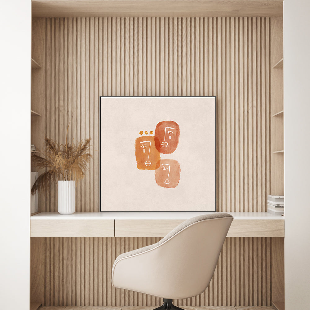 wall-art-print-canvas-poster-framed-Love Triangle , By Emel Tunaboylu-GIOIA-WALL-ART