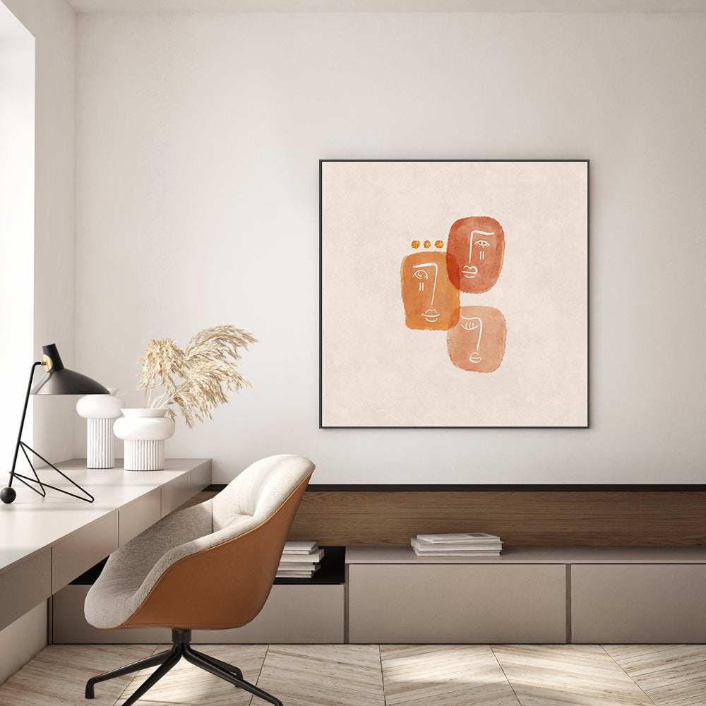 wall-art-print-canvas-poster-framed-Love Triangle , By Emel Tunaboylu-GIOIA-WALL-ART