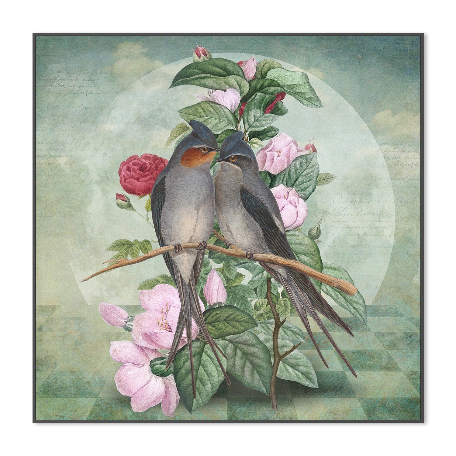 wall-art-print-canvas-poster-framed-Lovebirds-3