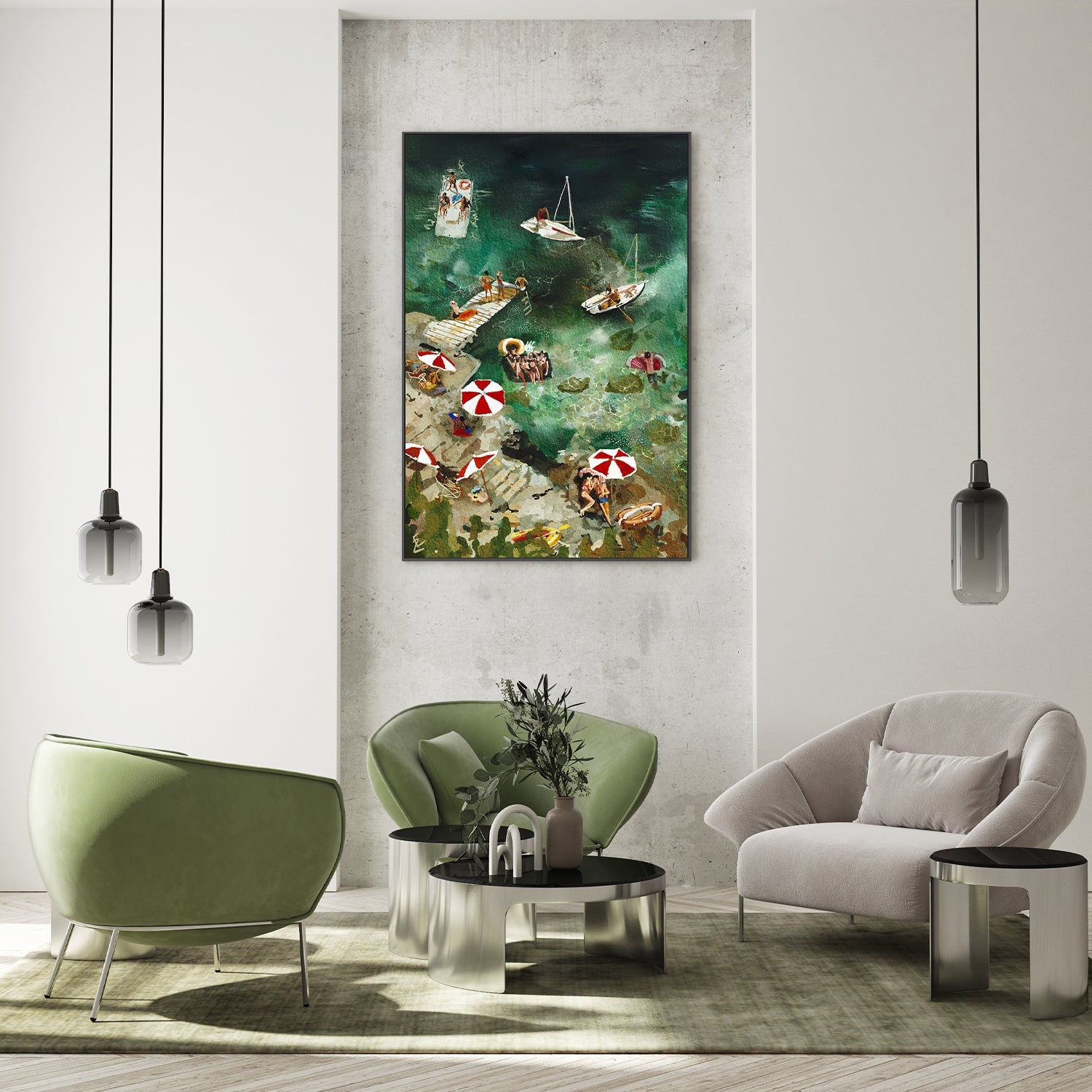 wall-art-print-canvas-poster-framed-Lovers on the beach-9