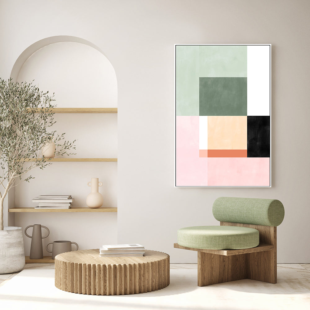 wall-art-print-canvas-poster-framed-Luuminous Geometry, Style B , By Elena Ristova-GIOIA-WALL-ART
