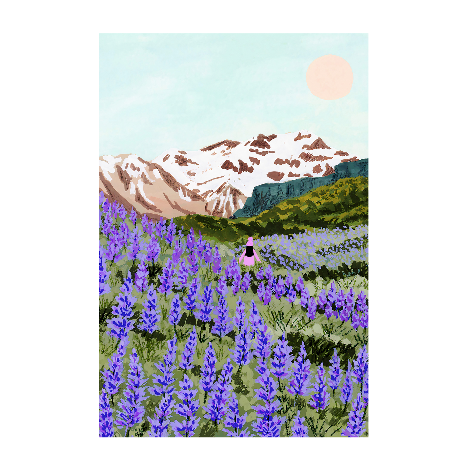 wall-art-print-canvas-poster-framed-Lupine-1
