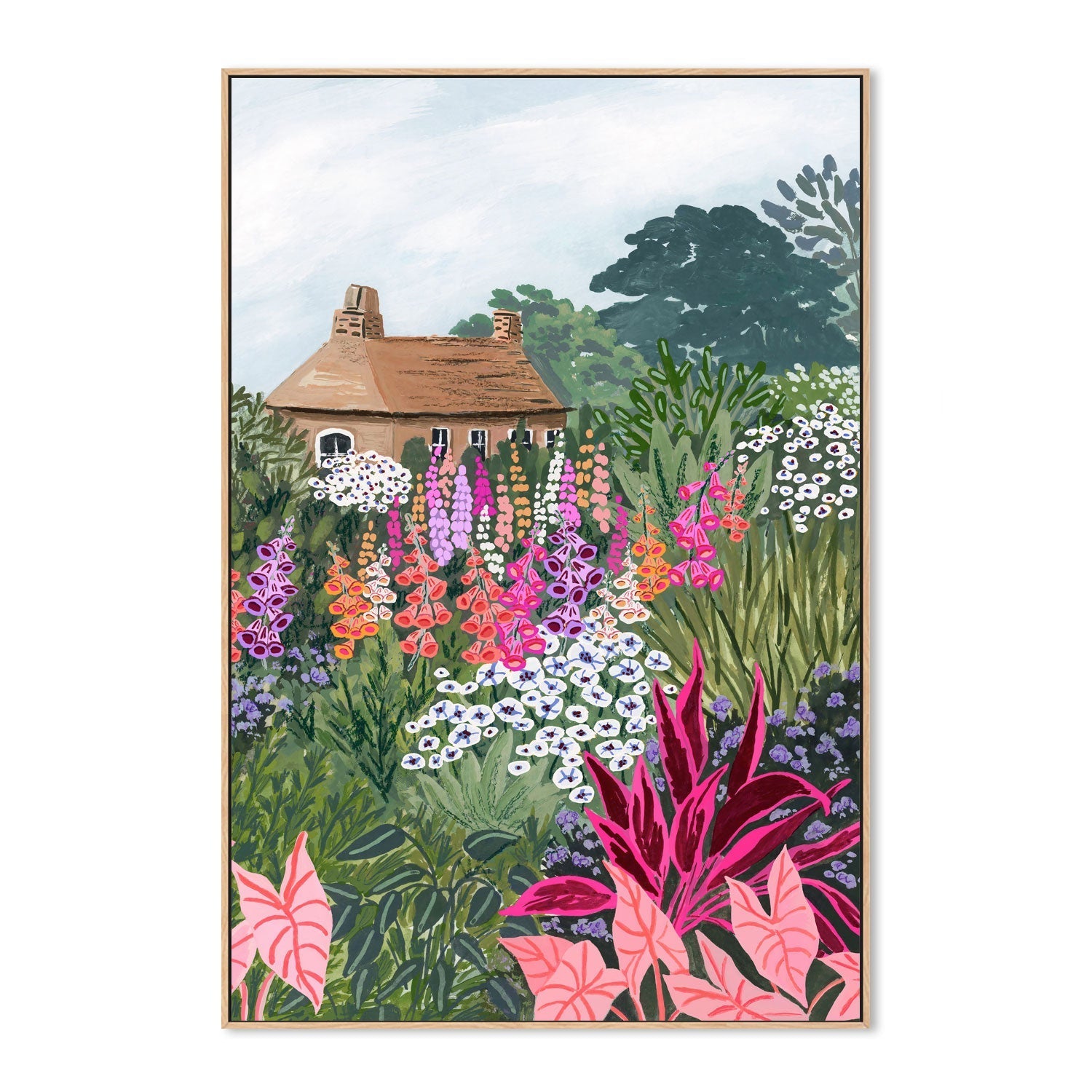 wall-art-print-canvas-poster-framed-Lush Garden-4