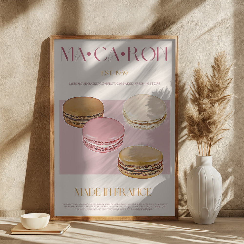 wall-art-print-canvas-poster-framed-Macaron Print , By Nazma Khokhar-2