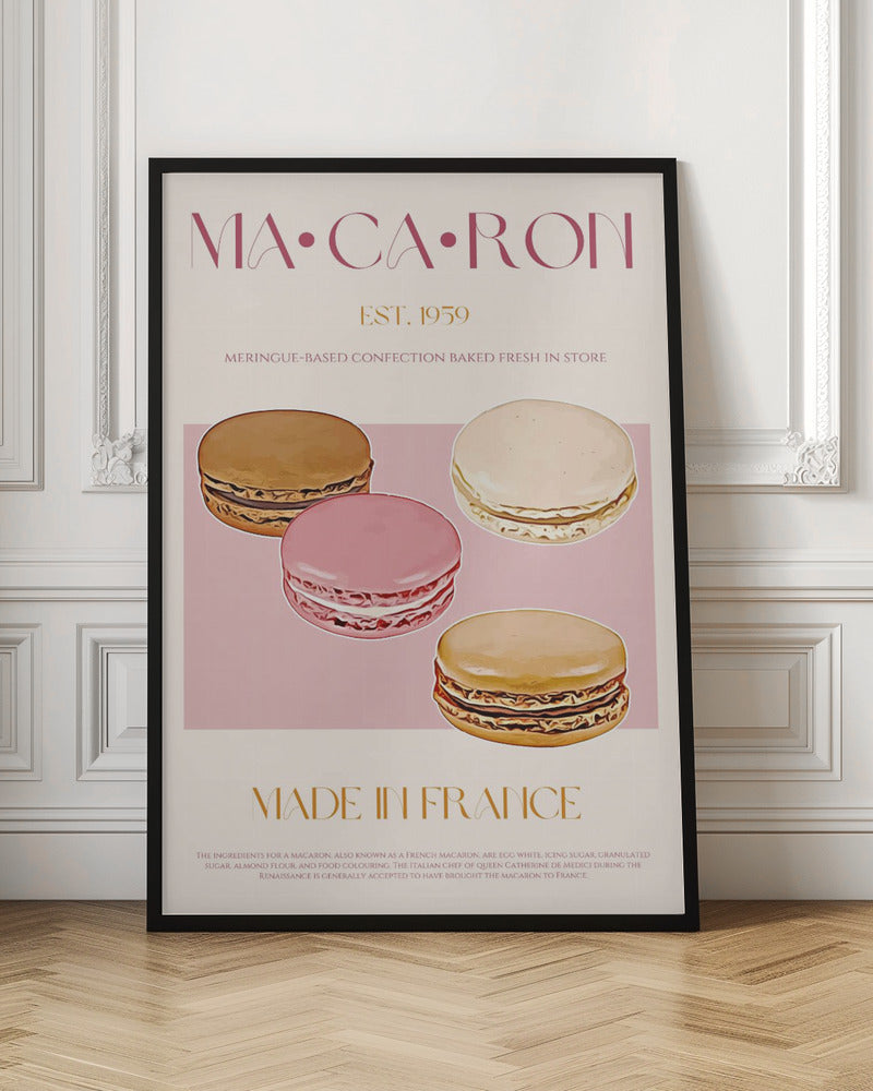 wall-art-print-canvas-poster-framed-Macaron Print , By Nazma Khokhar-3