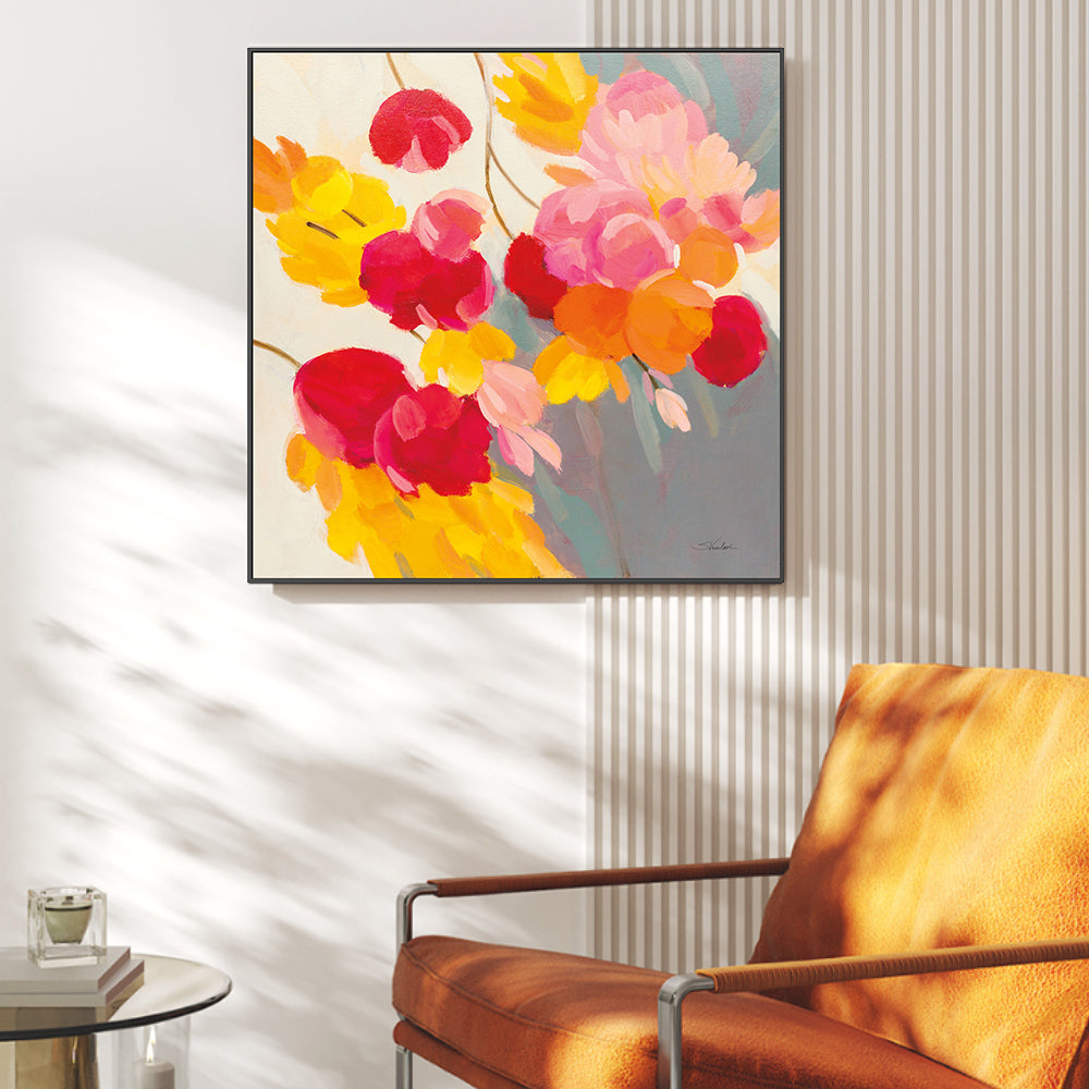 wall-art-print-canvas-poster-framed-Magenta Bloom, Style B-2