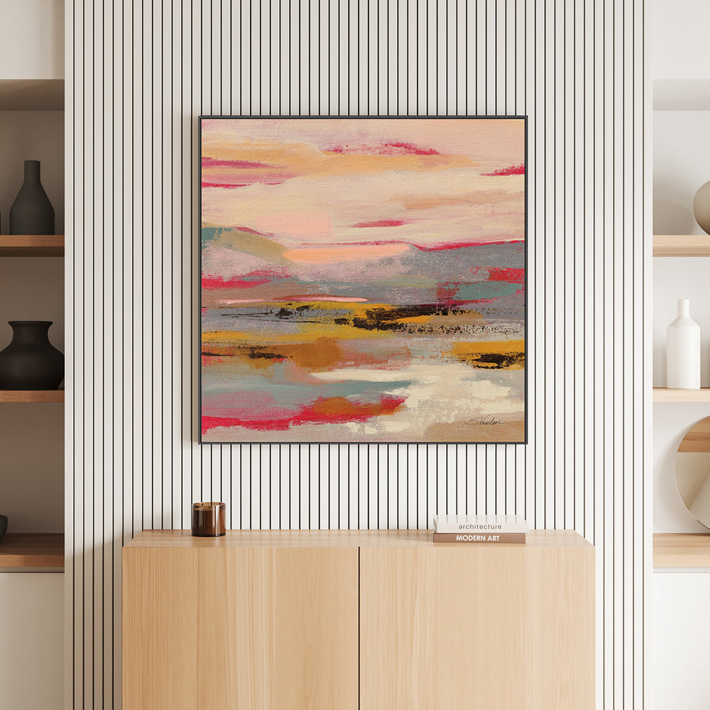 wall-art-print-canvas-poster-framed-Magenta Hill, Style A , By Silvia Vassileva-GIOIA-WALL-ART