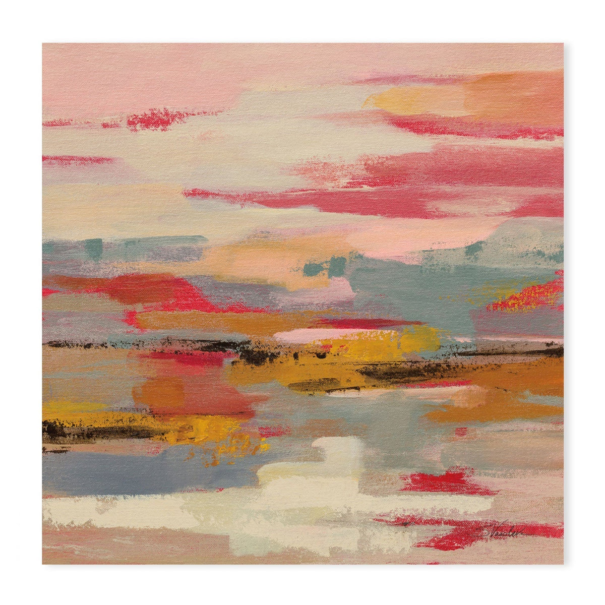 wall-art-print-canvas-poster-framed-Magenta Hill, Style B , By Silvia Vassileva-GIOIA-WALL-ART