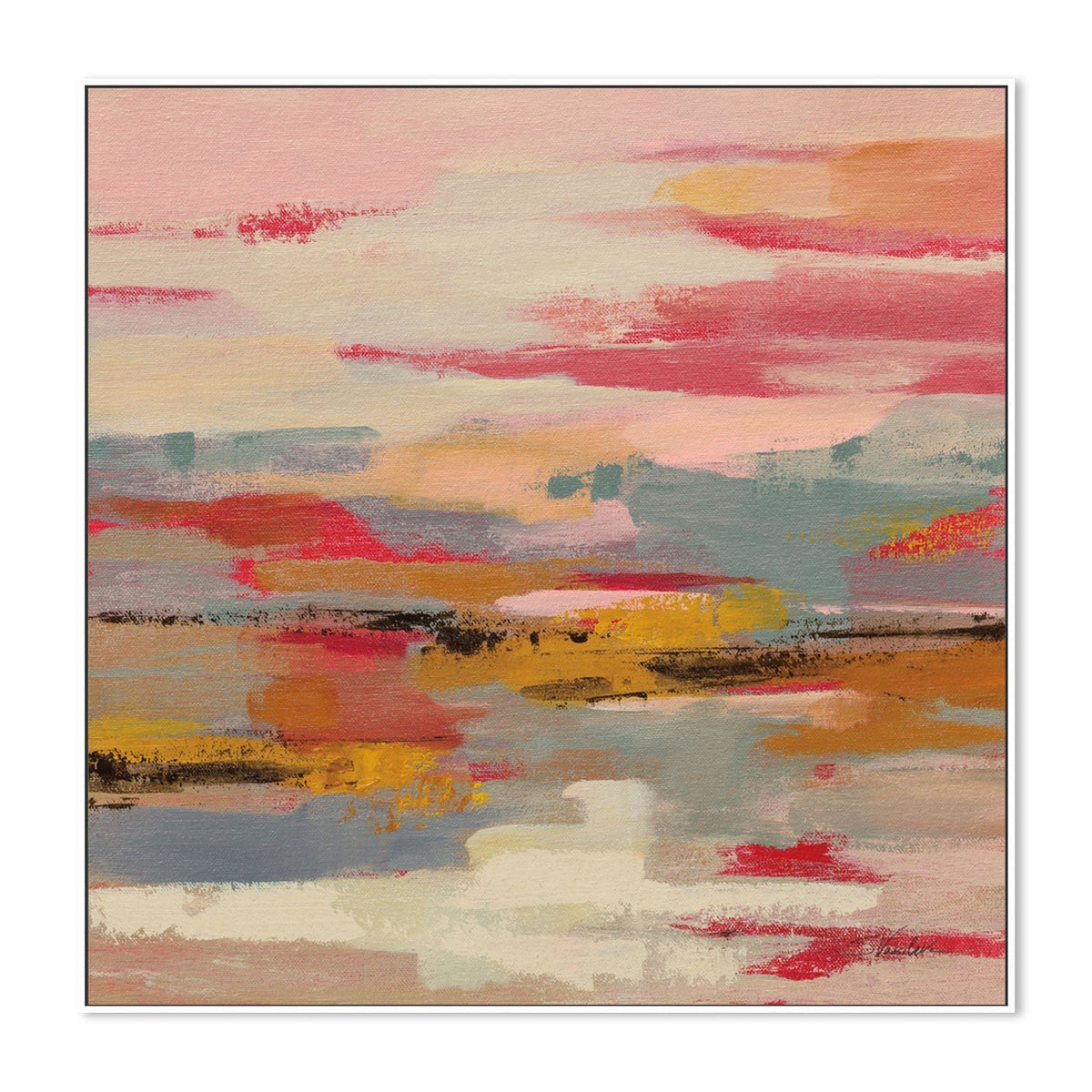 wall-art-print-canvas-poster-framed-Magenta Hill, Style B , By Silvia Vassileva-GIOIA-WALL-ART