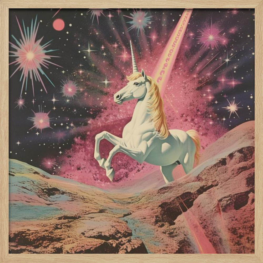 wall-art-print-canvas-poster-framed-Magic Unicorn Collage , By Samantha Hearn-3