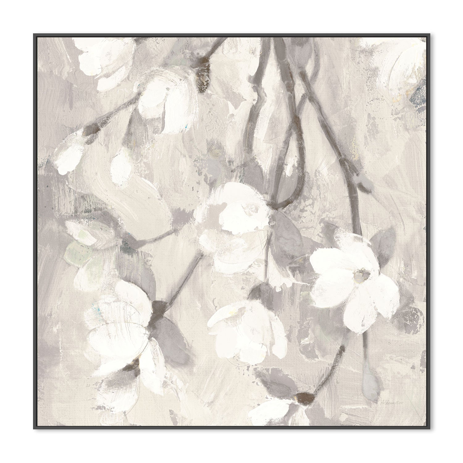 wall-art-print-canvas-poster-framed-Magnolia Branch , By Albena Hristova-GIOIA-WALL-ART